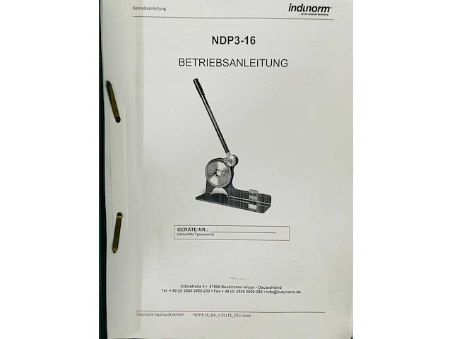 Slangenpers - - ndp3-16 - garagepers - afbeelding 2 van  3