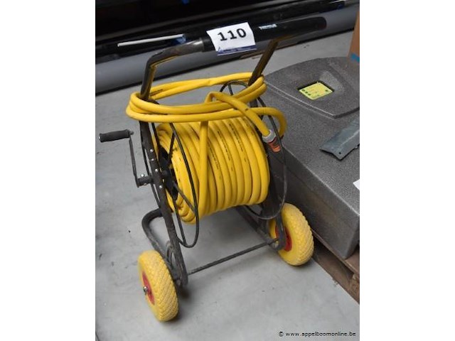 Slanghaspel op wielen, polet, met tuinslang - afbeelding 1 van  2