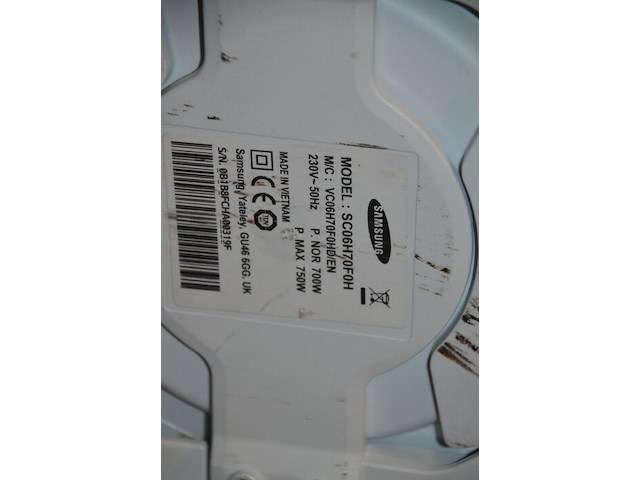 Sledestofzuiger samsung sc06h70foh, verlengkabel op haspel, 2 ledlampen - afbeelding 5 van  8