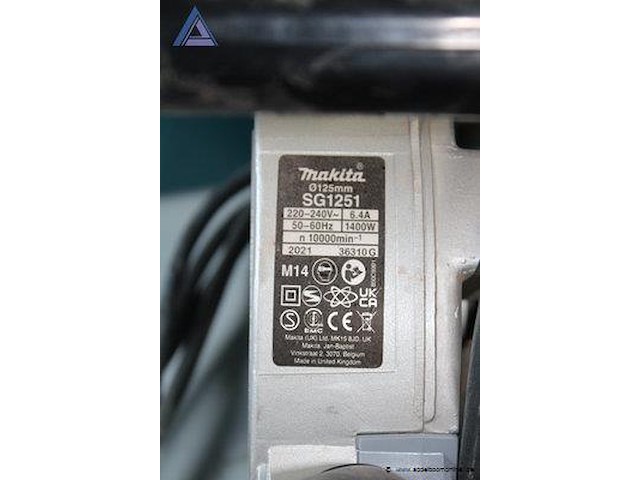 Sleuvenzaag - makita - sg1251j opbergkoffer - makita - afbeelding 3 van  4