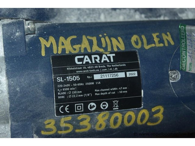 Sleuvenzaagmachine carat sl 1550, bj 2022 - afbeelding 2 van  3