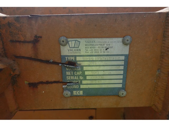Slibcontainer valvan containers - afbeelding 5 van  5