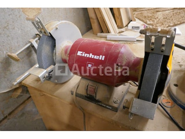 Slijpmolen einhell + bankschroef - afbeelding 1 van  5