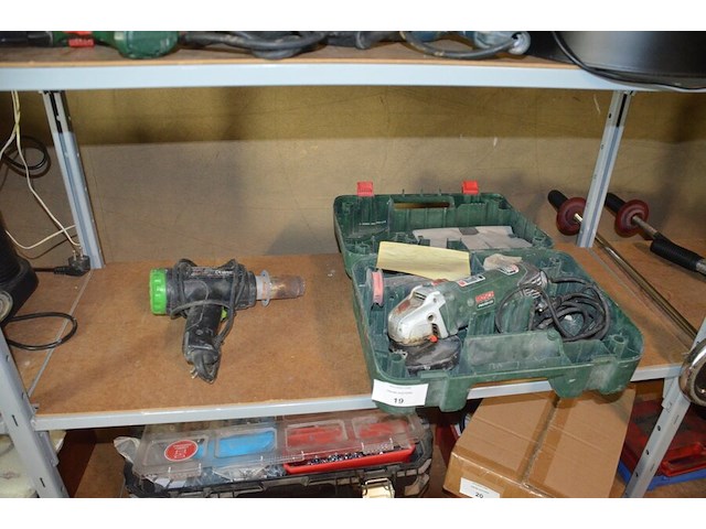 Slijpschijf bosch pws850-125 in koffer, heteluchtpistool constructor chag2000-bm - afbeelding 1 van  7