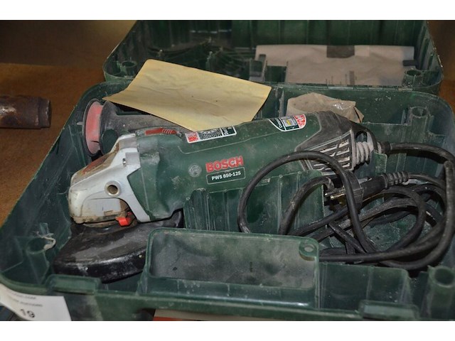 Slijpschijf bosch pws850-125 in koffer, heteluchtpistool constructor chag2000-bm - afbeelding 2 van  7