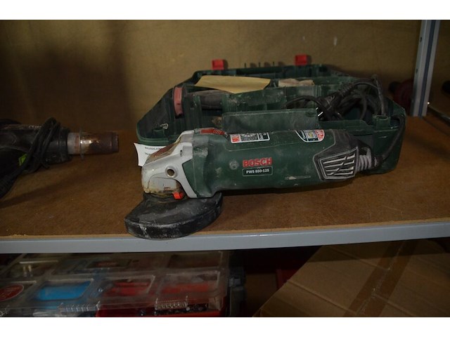 Slijpschijf bosch pws850-125 in koffer, heteluchtpistool constructor chag2000-bm - afbeelding 5 van  7