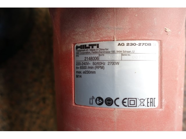 Slijpschijfmachine hilti - afbeelding 4 van  4