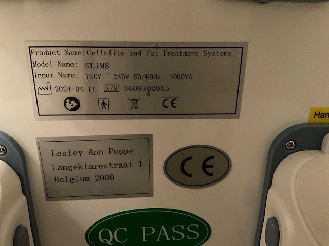 Slim8 cellulitis en vet behandelingstoestel - afbeelding 2 van  4