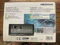 Slimline 3 in 1 digitale camera medion - afbeelding 1 van  5