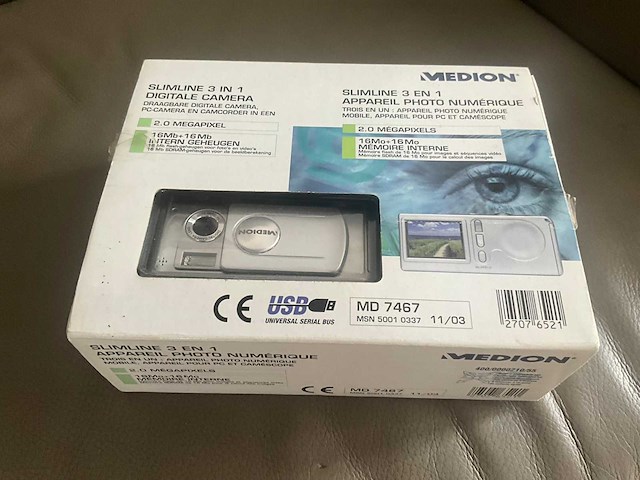 Slimline 3 in 1 digitale camera medion - afbeelding 2 van  5