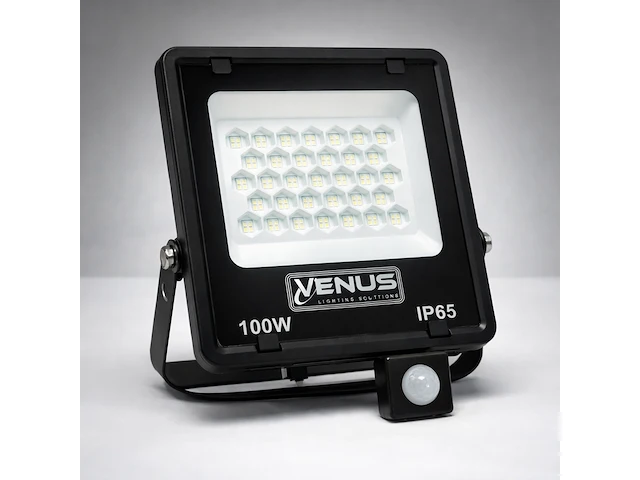 Slimme led schijnwerper met bewegingssensor – 100w – 6500k koud wit – ip65 – flag-100 (5 stuks) - afbeelding 2 van  5