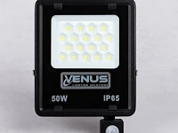 Slimme led schijnwerper met bewegingssensor – 50w – 6500k koud wit – ip65 – flag-50 (10 stuks) - afbeelding 3 van  5
