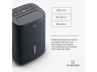 Slimme luchtontvochtiger, wifi app-besturing, vochtabsorber, 50l, 45 tot 55 m², grijs - afbeelding 4 van  4