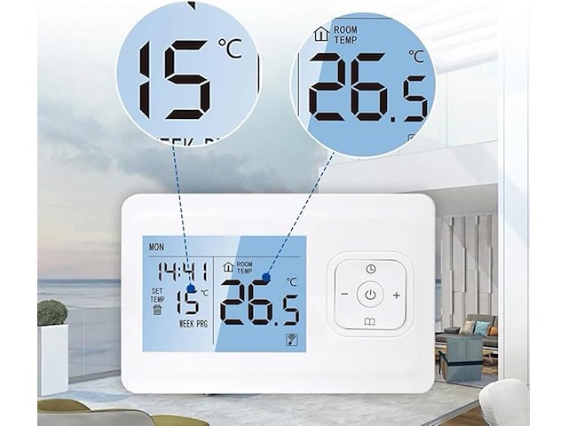 Slimme wifi-thermostaat voor thuis tuya-app - afbeelding 3 van  4