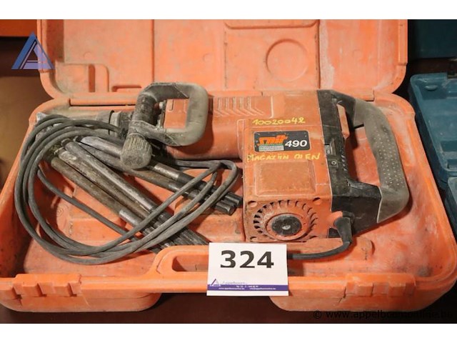 Sloophamer - spit - 490 toebehoren - beitels, koffer - afbeelding 1 van  3