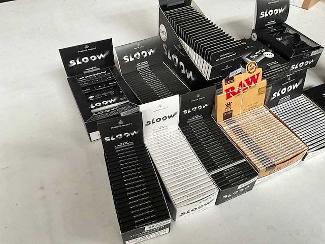 Sloow mix kavel sigaretten vloei in display - afbeelding 7 van  8