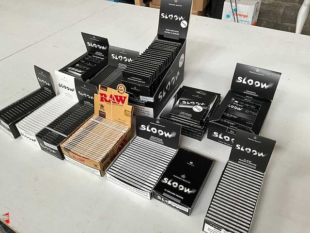 Sloow mix kavel sigaretten vloei in display - afbeelding 8 van  8