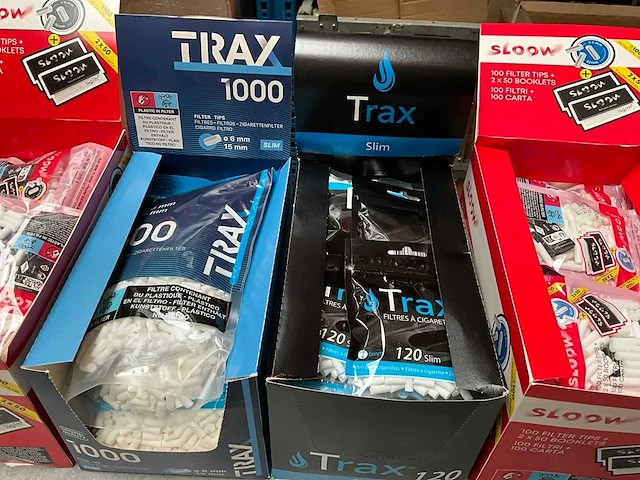 Sloow & trax diverse sigaret filters in display - afbeelding 3 van  4