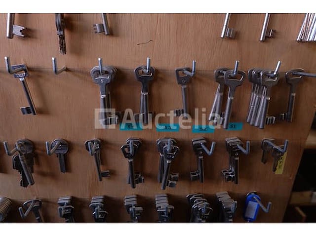 Slotenmaker - blanco sleutels + hangslot - afbeelding 15 van  15