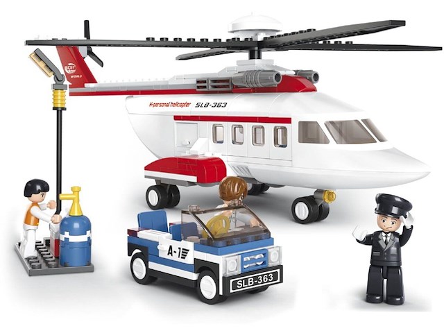 Sluban helikopter bouwdoos - afbeelding 1 van  1