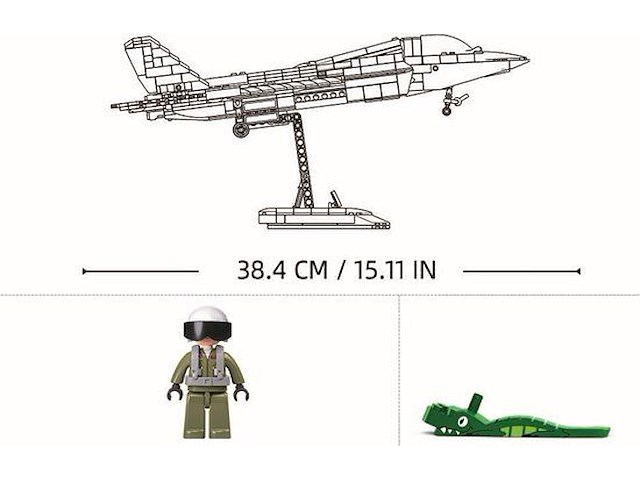 Sluban j‑35 stealth aircraft bouwspeelgoed - afbeelding 3 van  4
