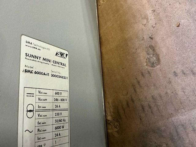 Sma sunny mini central 6000a-it omvormer - afbeelding 7 van  7