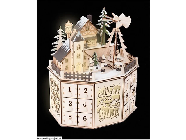 Small foot - houten adventskalender kerst landschap - afbeelding 3 van  3