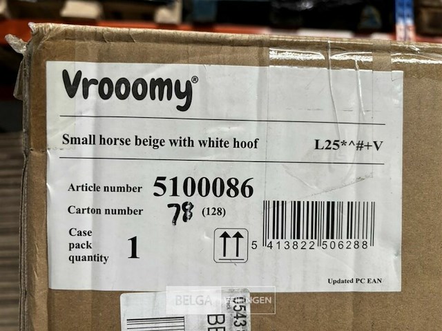 Small horse beige with white hoof - afbeelding 4 van  4