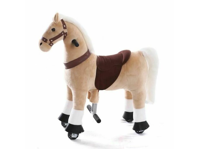 Small horsee beige with white hoof - afbeelding 1 van  3
