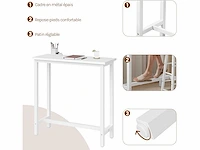 Smalle en hoge bartafel 100x40x100cm - afbeelding 4 van  7
