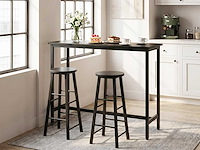 Smalle en hoge bartafel 120x40x100cm