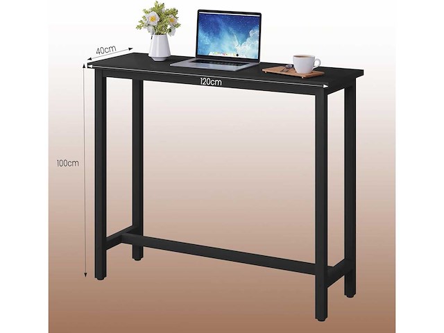 Smalle en hoge bartafel 120x40x100cm - afbeelding 4 van  4