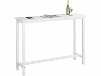 Smalle en hoge bartafel 140x40x100cm - afbeelding 2 van  8