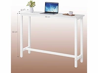 Smalle en hoge bartafel 140x40x100cm - afbeelding 3 van  8