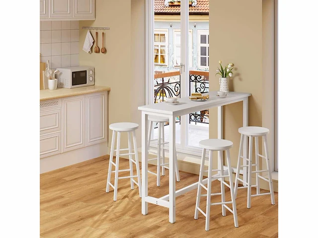 Smalle en hoge bartafel 140x40x100cm - afbeelding 4 van  8
