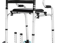 Smalle rollator vaste voet of wielen - afbeelding 1 van  6