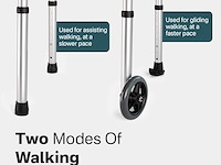 Smalle rollator vaste voet of wielen - afbeelding 6 van  6