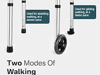 Smalle rollator vaste voet of wielen - afbeelding 6 van  6