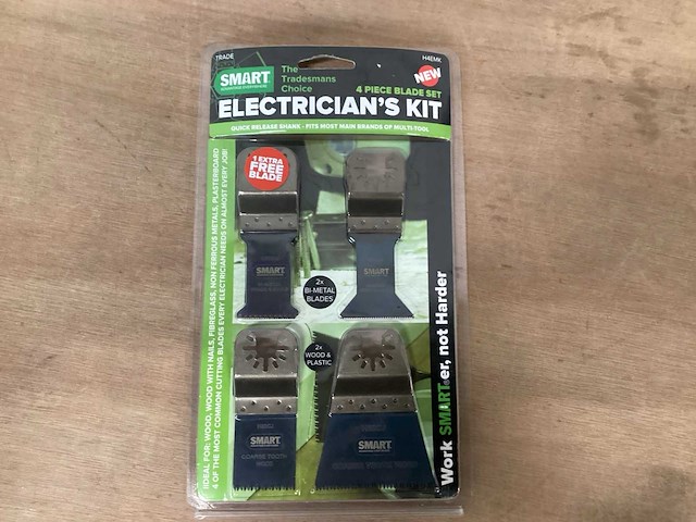 Smart h4emk zaagblad voor multitool, set 4 stuks (9x) - afbeelding 1 van  6