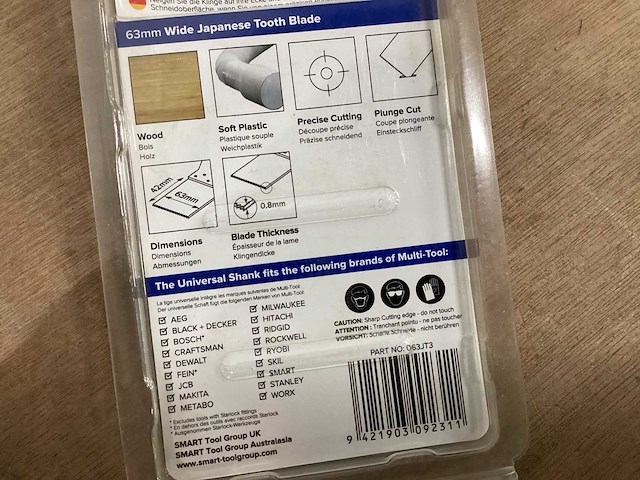 Smart multitool zaagbladen 63 mm, 3 delig (16x) - afbeelding 4 van  5