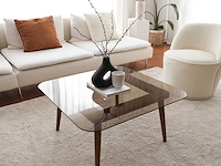 Smart salontafel | gehard glas | brons - afbeelding 1 van  7