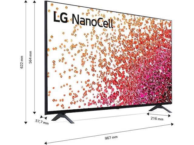 Smart tv - lg 43nano756pr - 43 inch - 4k nanocel - afbeelding 2 van  7