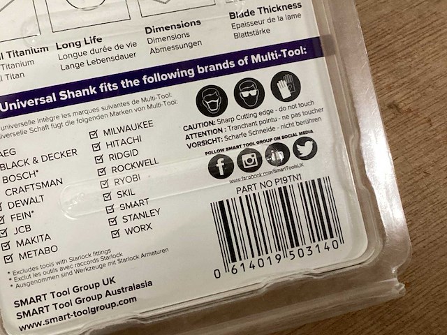 Smart zaagblad multitool, 19 mm (30x) - afbeelding 5 van  5