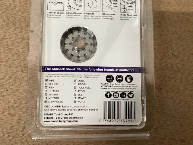 Smart zaagblad multitool, rond (42x) - afbeelding 5 van  5