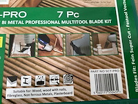 Smart zaagbladenset multitool, 7 delig (4x) - afbeelding 3 van  4