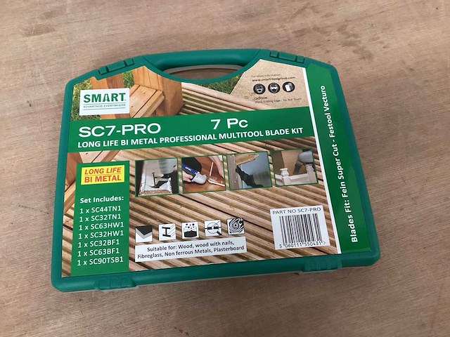 Smart zaagbladenset multitool, 7 delig (4x) - afbeelding 1 van  4