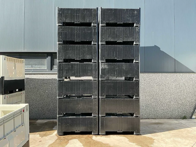 Smartbox palletboxen - inklapbaar en stapelbaar (10x) - afbeelding 1 van  8