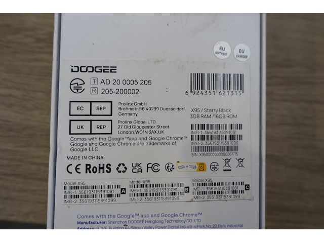 Smartphone doogee - afbeelding 3 van  3