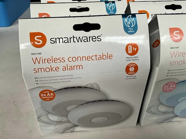Smartwares rm175rf rookmelder koppelbaar, 2 pack (8x) - afbeelding 2 van  5