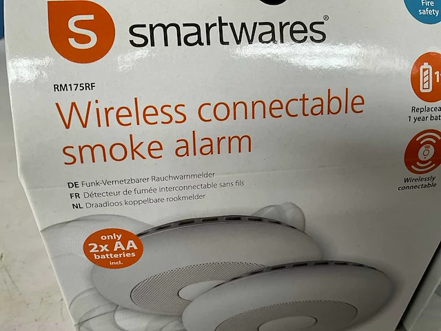 Smartwares rm175rf rookmelder koppelbaar, 2 pack (8x) - afbeelding 3 van  5